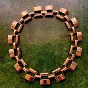 Modern Link Necklace, gold